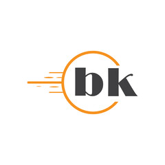 initial monogram logo with circle style design.