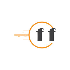 initial monogram logo with circle style design.