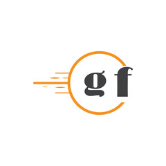 initial monogram logo with circle style design.