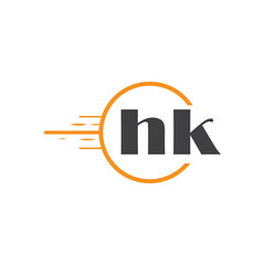 initial monogram logo with circle style design.