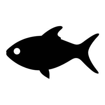 recommend clip art: congo tetra fish black silhouette of a moorish idol fish aquatic animal ocean life- simple black silhouette of a congo tetra fish tropical sea life animal icon,