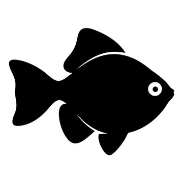 recommend clip art: electric blue ram fish black silhouette of a moorish idol fish aquatic animal ocean life- simple black silhouette of a electric blue ram fish tropical sea life animal icon,
