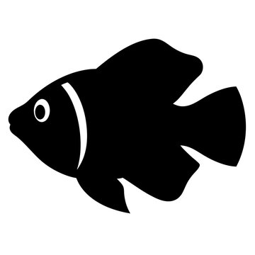 recommend clip art: endler s livebearer fish black silhouette of a moorish idol fish aquatic animal ocean life- simple black silhouette of a endler s livebearer fish tropical sea life animal icon,