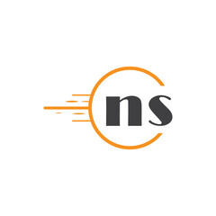 initial monogram logo with circle style design.