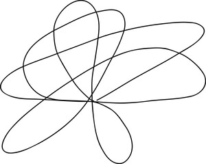 Freeform Scribble Resembling Exploding Flower