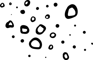 : Clustered Oval Dots with Organic Hand Drawn Variation