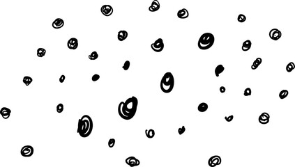 Large Spaced Oval Dots in Organic Formation