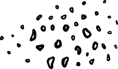 Oval Dot Texture with High Density and Random Sizes