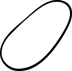 Loose Round Scribble with Broken Top Line