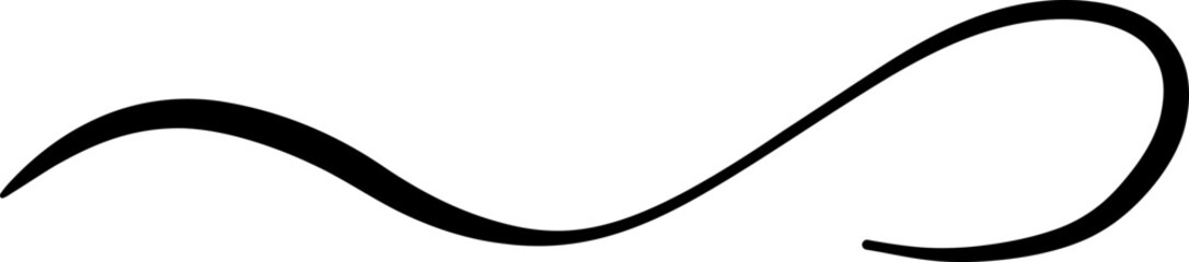 Wide abstract curve with crescent like form