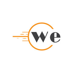 initial monogram logo with circle style design.