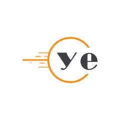 initial monogram logo with circle style design.