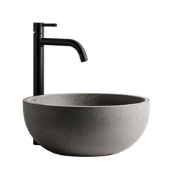 Modern sanitary ware basin design home interior product showcase contemporary close-up cutout background
