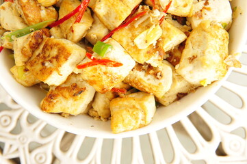 Spicy hot bean curd