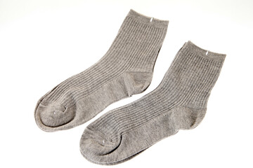 Socks on a white background