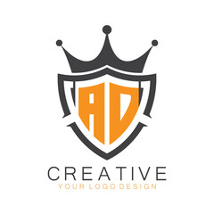 initial monogram with letter creative logo