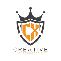 initial monogram with letter creative logo