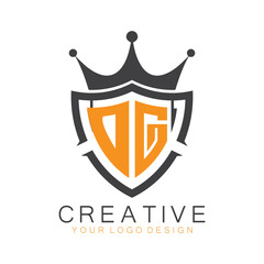 initial monogram with letter creative logo