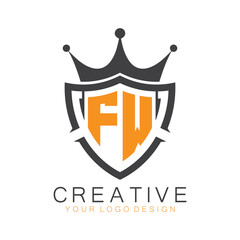 initial monogram with letter creative logo