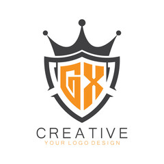 initial monogram with letter creative logo