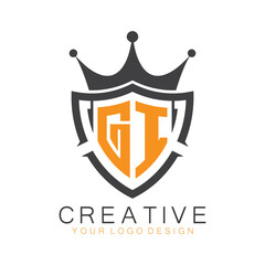 initial monogram with letter creative logo