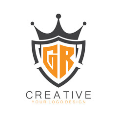 initial monogram with letter creative logo