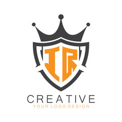 initial monogram with letter creative logo