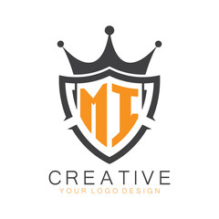 initial monogram with letter creative logo