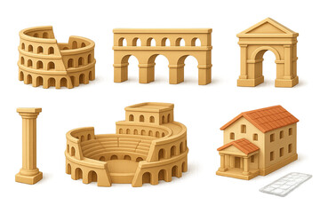 3D-style icons of book genres: mystery book, romance novel, sci-fi book, cookbook encyclopedia, fantasy tome, comic book, journal. Diverse literary 3D look