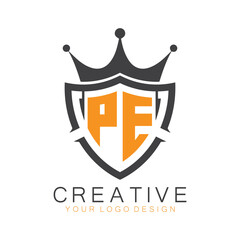 initial monogram with letter creative logo