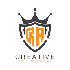 initial monogram with letter creative logo