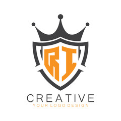 initial monogram with letter creative logo