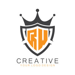 initial monogram with letter creative logo