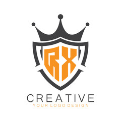 initial monogram with letter creative logo