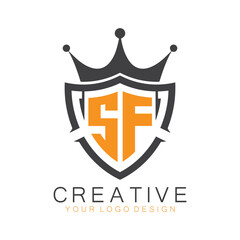 initial monogram with letter creative logo