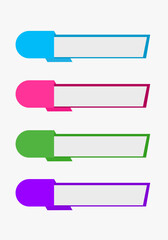Fototapeta premium Infographic steps template flat design Modern colorful infographic steps template