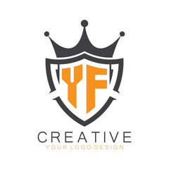 initial monogram with letter creative logo