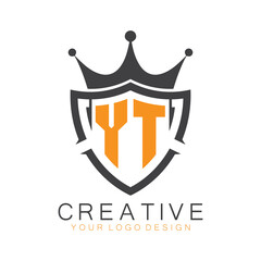 initial monogram with letter creative logo