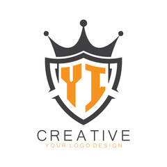 initial monogram with letter creative logo