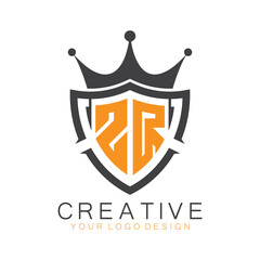 initial monogram with letter creative logo