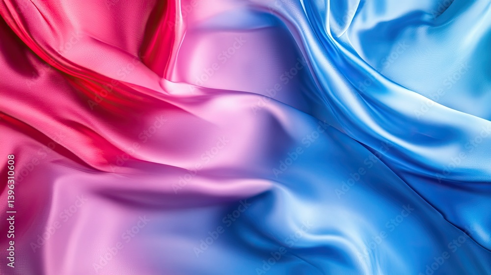 Poster bright and colorful gradient background with smooth silk-like transitions, luxurious modern color bl