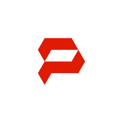 Ribbon Shaped P Logo