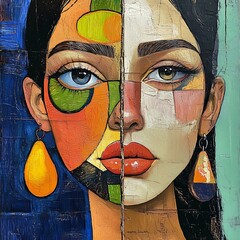 Divided Portrait of a Woman of excellence in splendor beyond compare with grace in style..