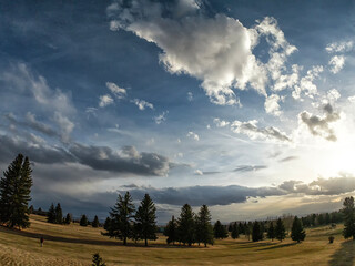 Afternoon clouds over the Laramie Valley; Wyoming 
