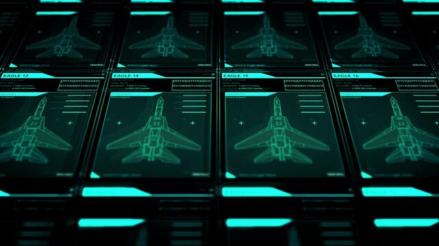 Camera pans across Generic US Air Force Fighter Jet Call Sign Software - Digital Version