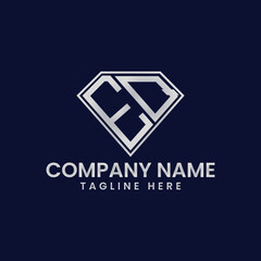 Simple Letter Logo in Diamond Frame