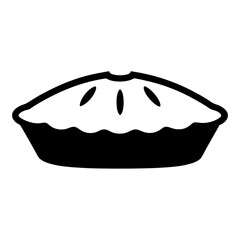 A Delicious Black and White Illustration of a Pie