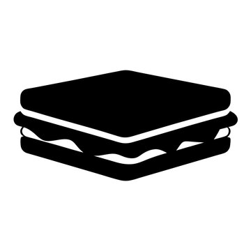 recommend clip art: Simple Black and White Sandwich Icon Graphic Design Element