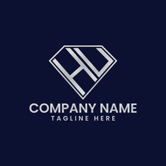 Simple Letter Logo in Diamond Frame