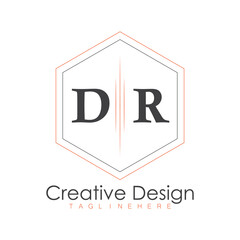 initial monogram logo with polygon style design.